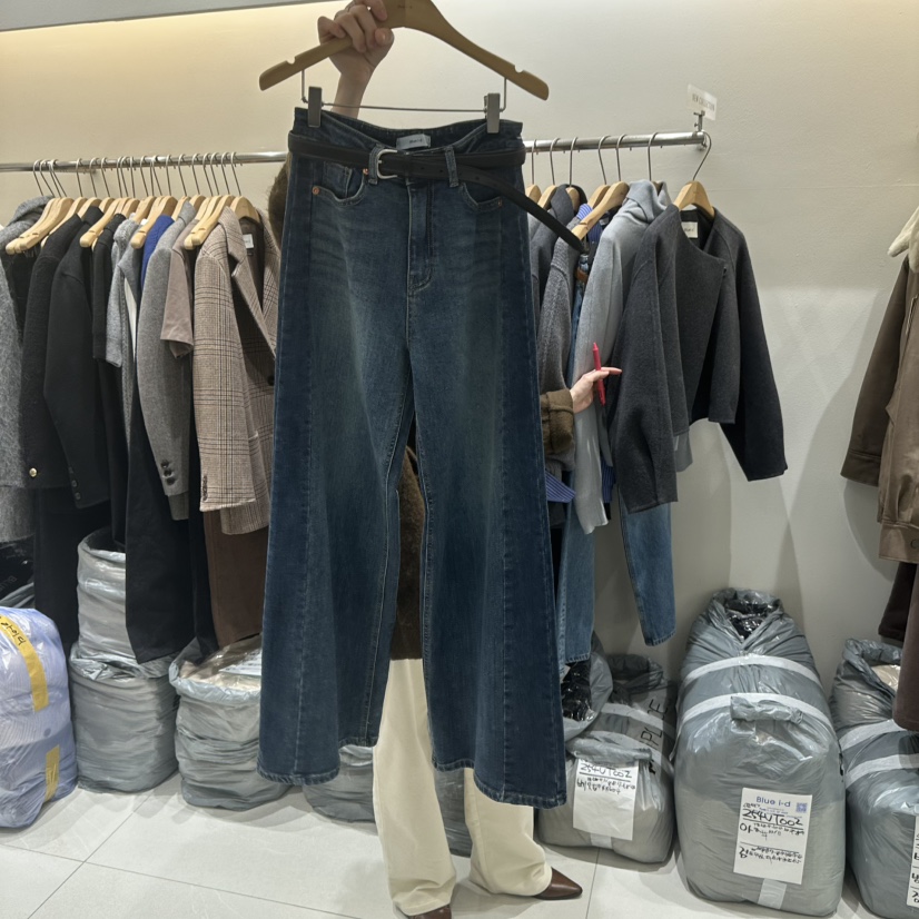 BLUEI-D東大門㊣代購女士新款真品休閑推薦牛仔褲不含腰帶Blue i-d牛仔褲