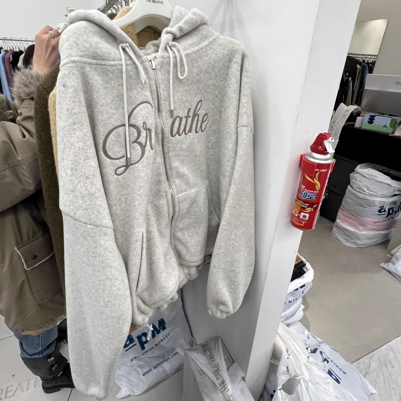 BREATHE韓國直郵㊣女士新款休閑職業熱賣推薦衛衣兩面雙面絨BREATHE衛衣