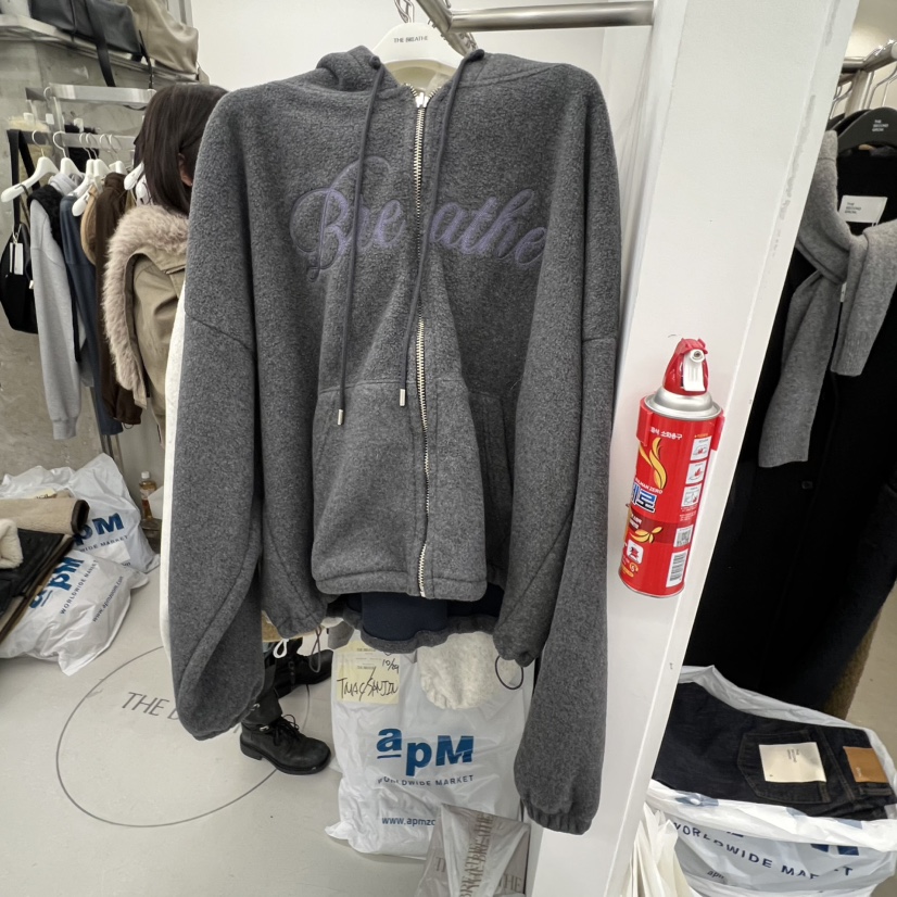 BREATHE韓國直郵㊣女士新款休閑職業熱賣推薦衛衣兩面雙面絨BREATHE衛衣圖色2