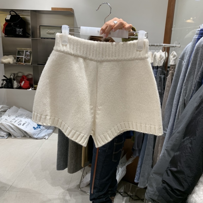 TEMPTING東大門㊣直郵女士新款真品人氣休閑25秋冬短褲口袋羊毛TEMPTING短褲