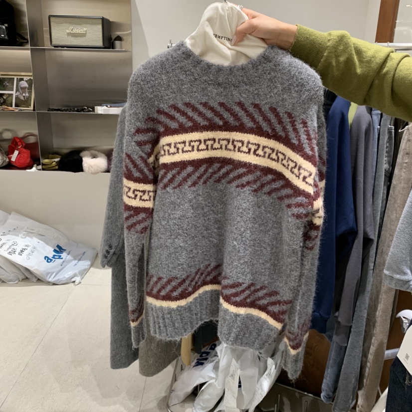 TEMPTING東大門㊣直郵女裝新品職業25秋冬熱賣人氣休閑針織衫TEMPTING針織衫圖色2