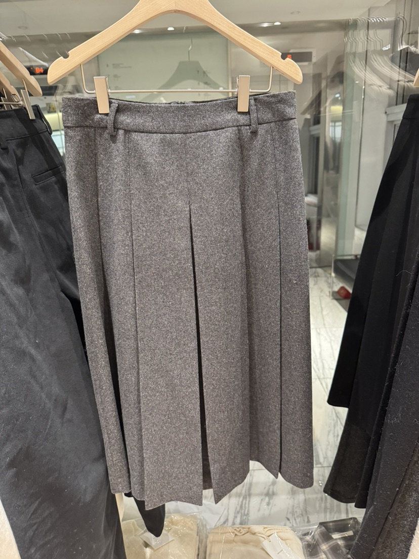 MONIQUE東大門㊣直郵女士新品25秋冬時尚半身裙中短裙羊毛褶裙MONIQUE半身裙/中短裙