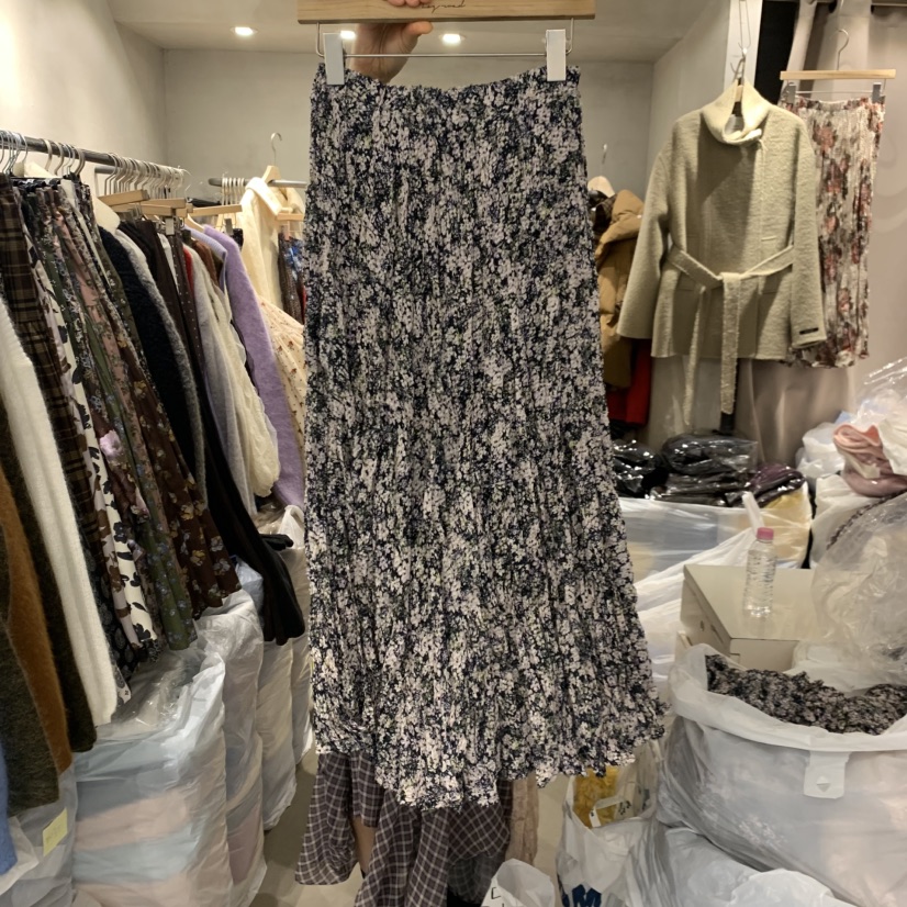 LOGROAD韓國直郵㊣女士新款人氣職業25秋冬真品半身裙中短裙LOG ROAD半身裙/中短裙