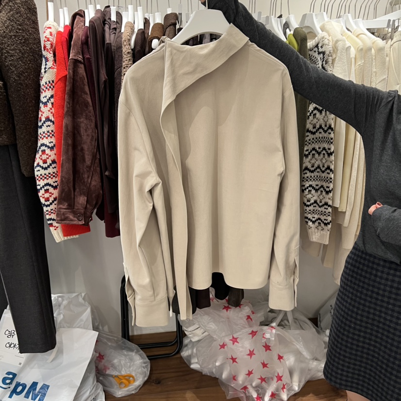 UNDERSTANDING東大門㊣代購女裝新款真品休閑時尚襯衫蕾絲衫UNDERSTANDING襯衫/蕾絲衫