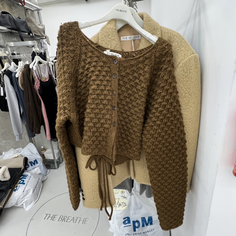 BREATHE東大門㊣實拍女士新品25秋冬時尚人氣休閑針織衫羊毛BREATHE針織衫圖色2