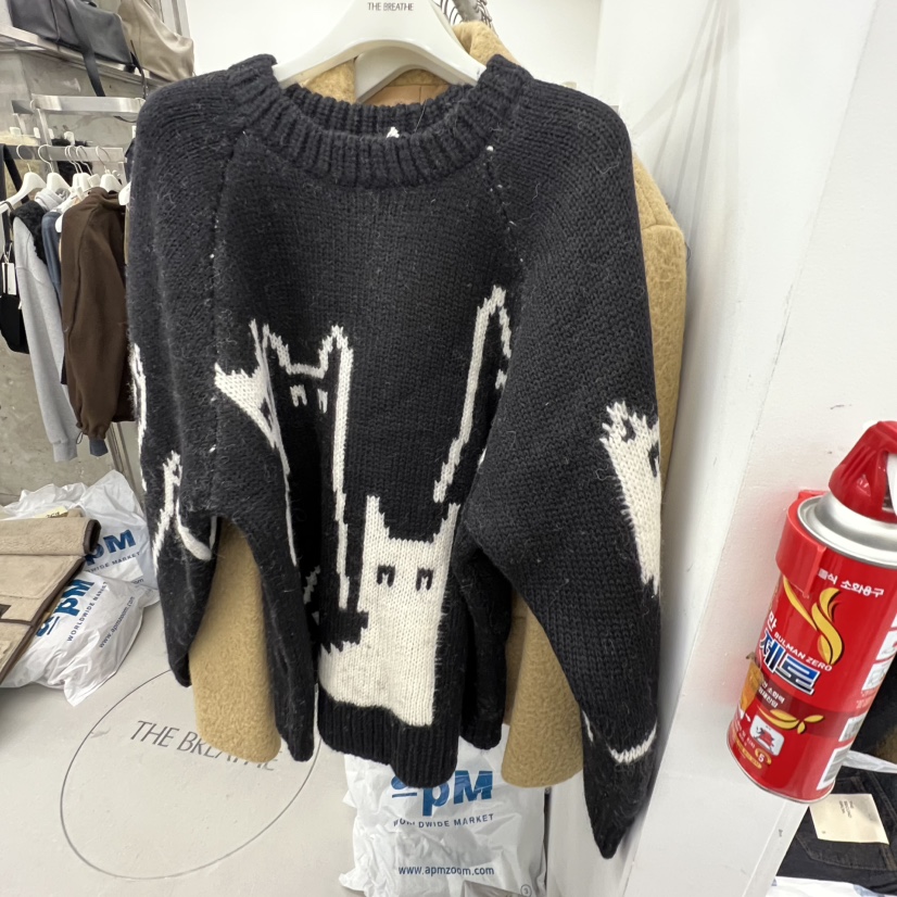 BREATHE韓國代購㊣女裝新款真品熱賣25秋冬人氣職業休閑毛衣BREATHE毛衣圖色3