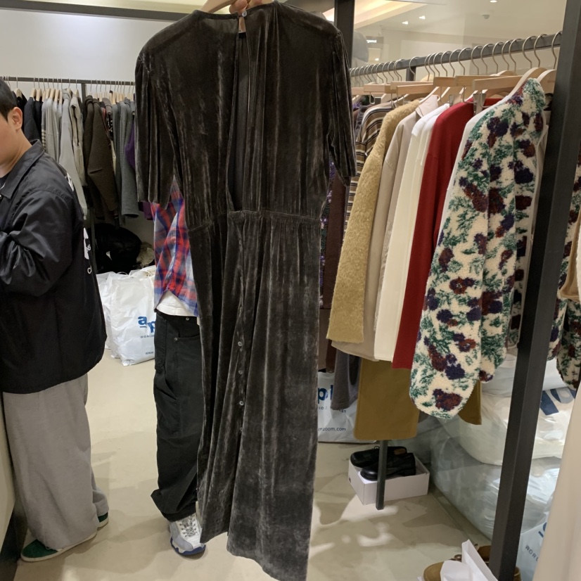SELF SERVICE韓國代購㊣女士新品休閑人氣熱賣連衣裙天鵝絨SELF SERVICE連衣裙