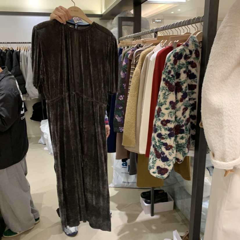 SELF SERVICE韓國代購㊣女士新品休閑人氣熱賣連衣裙天鵝絨SELF SERVICE連衣裙