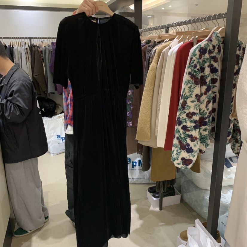 SELF SERVICE韓國代購㊣女士新品休閑人氣熱賣連衣裙天鵝絨SELF SERVICE連衣裙圖色2