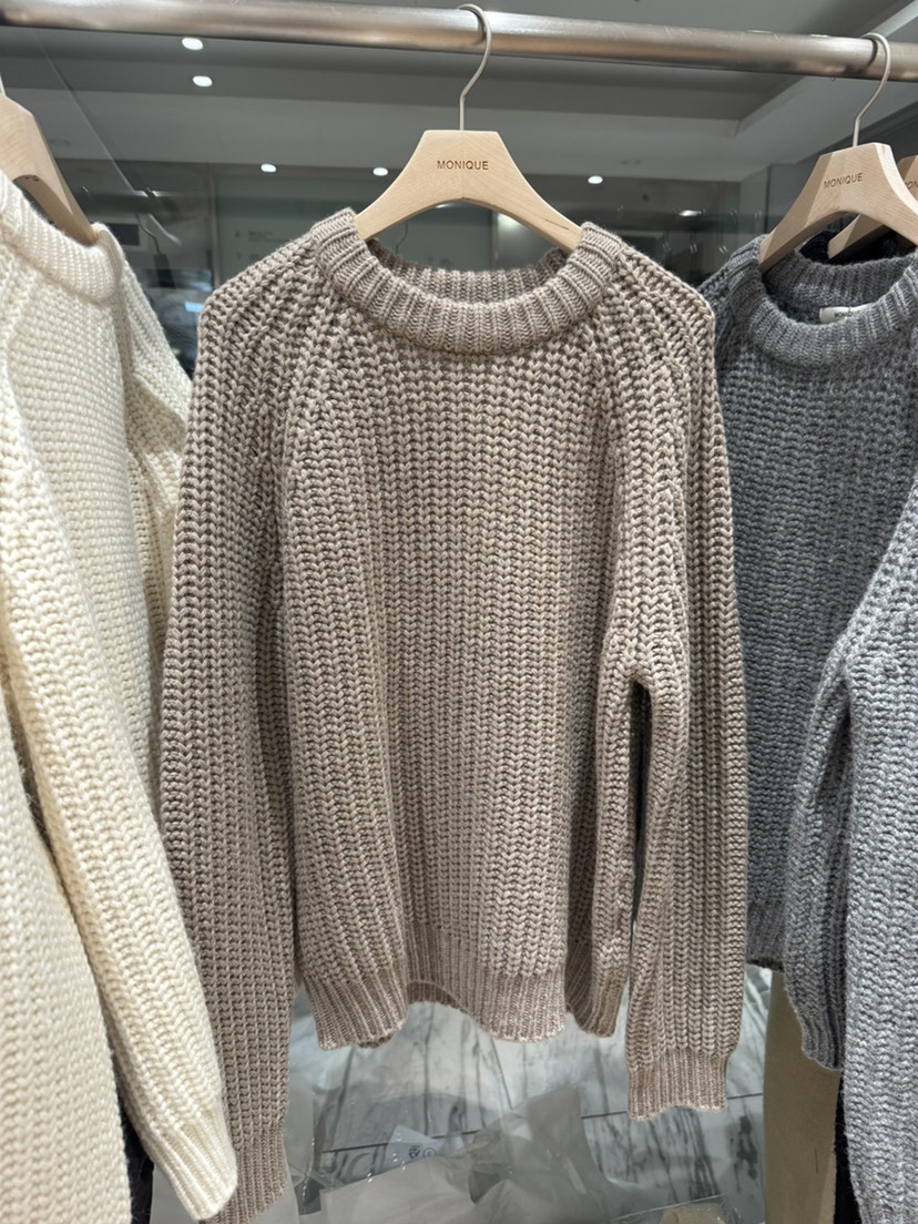 MONIQUE東大門㊣實拍女士新品休閑真品熱賣時尚職業針織衫插肩MONIQUE針織衫圖色3