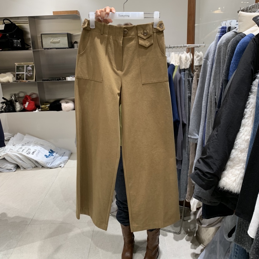 TEMPTING東大門㊣實拍女裝新品休閑熱賣時尚25秋冬職業休閑褲TEMPTING休閑褲