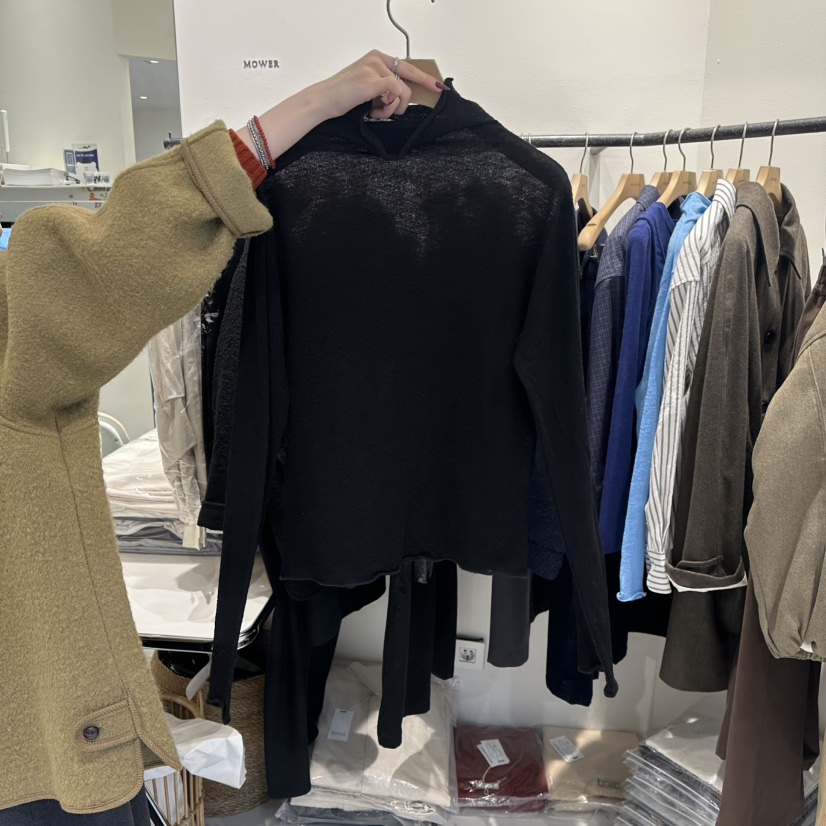 MOWER東大門㊣代購女裝新品時尚職業休閑熱賣推薦真品長袖T恤MOWER長袖T恤圖色4黑色