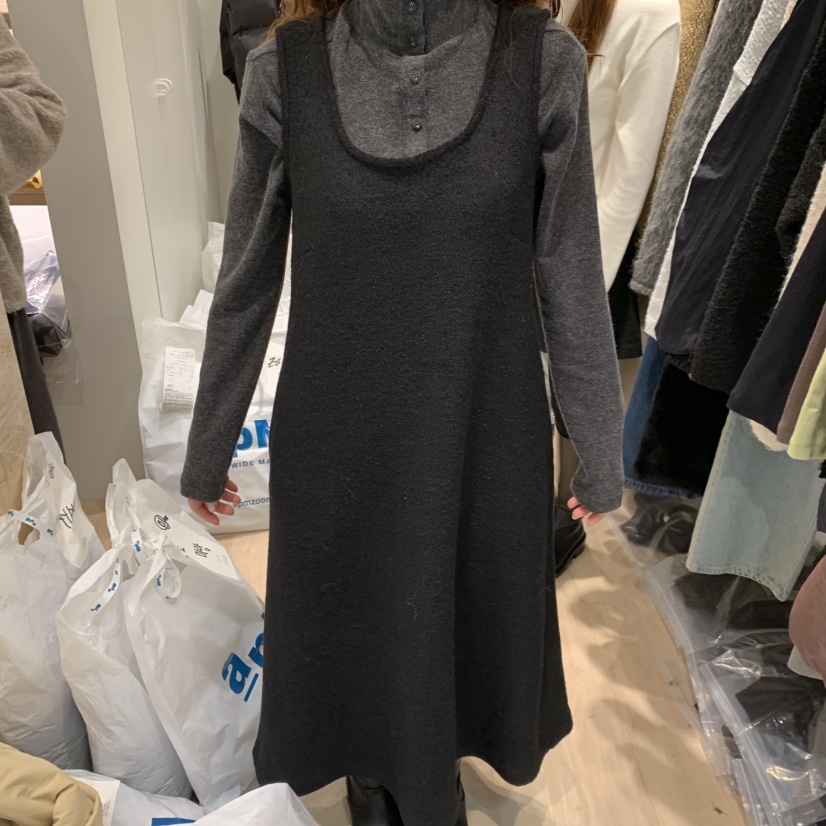 LIFFEY東大門㊣實拍女士新款25秋冬熱賣休閑連衣裙不含內搭LIFFEY連衣裙