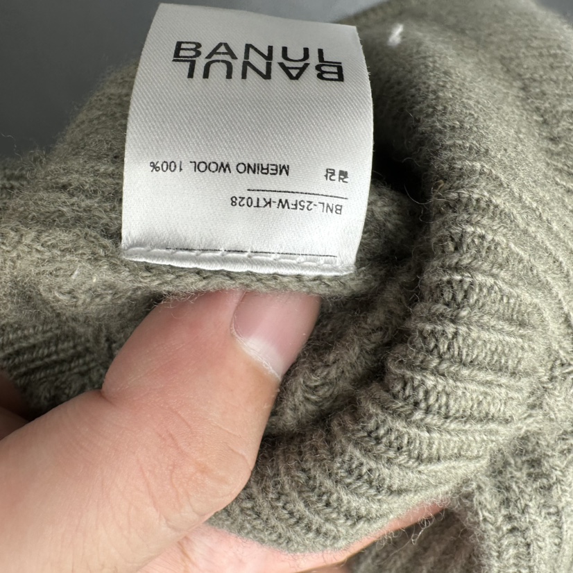 BANUL東大門㊣代購女裝新品職業休閑時尚真品推薦針織衫拉鏈BANUL針織衫