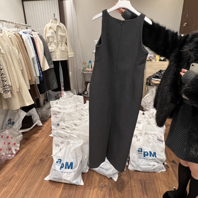 UNDERSTANDING東大門㊣代購女士新款時尚熱賣職業連衣裙長款UNDERSTANDING連衣裙