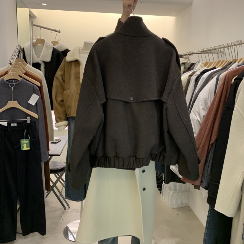 PHILO東大門㊣直郵女裝新款人氣職業25秋冬熱賣真品短款大衣PHILO短款大衣