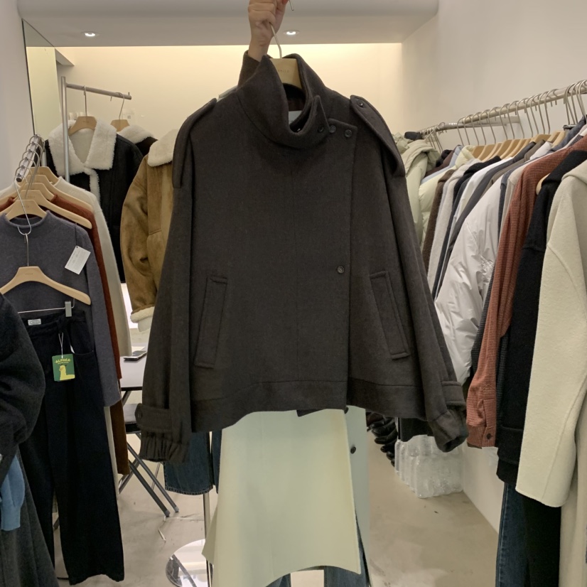 PHILO東大門㊣直郵女裝新款人氣職業25秋冬熱賣真品短款大衣PHILO短款大衣