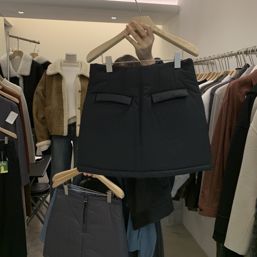 PHILO東大門㊣代購女裝新款推薦時尚人氣職業熱賣休閑短裙填充PHILO短裙