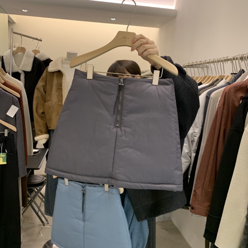 PHILO東大門㊣代購女裝新款推薦時尚人氣職業熱賣休閑短裙填充PHILO短裙圖色2