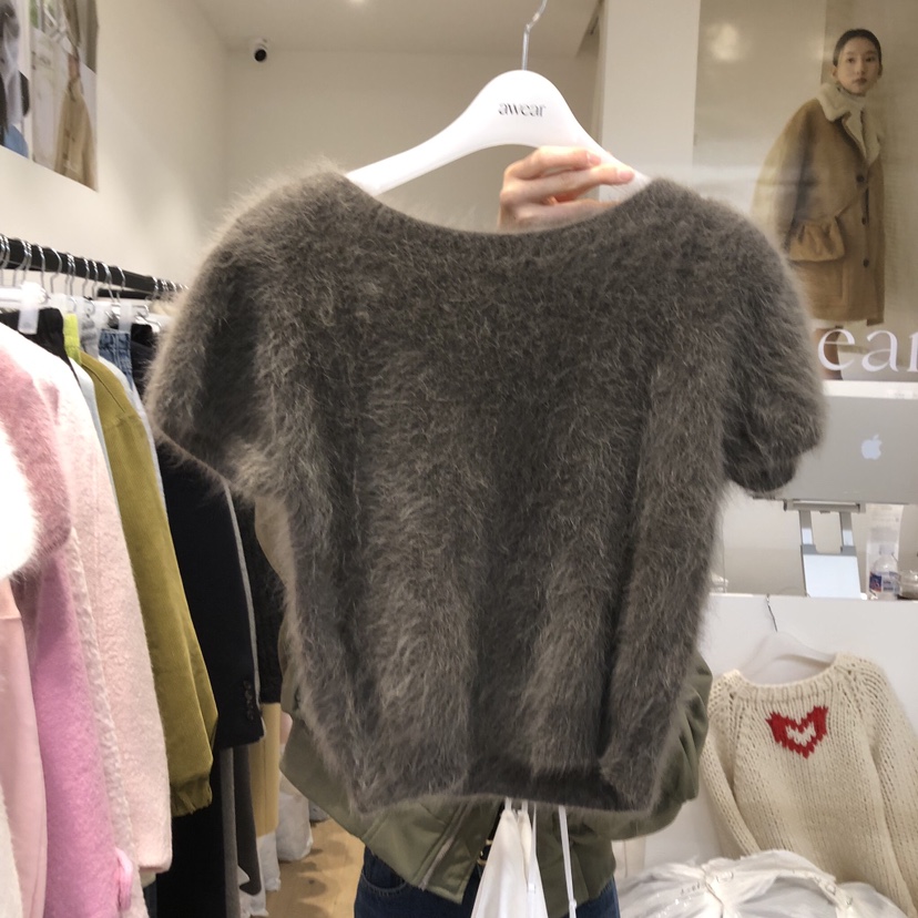 RUMIRU/AWEAR東大門㊣代購女裝新款人氣職業推薦針織衫安哥拉awear/RUMIRU針織衫圖色5