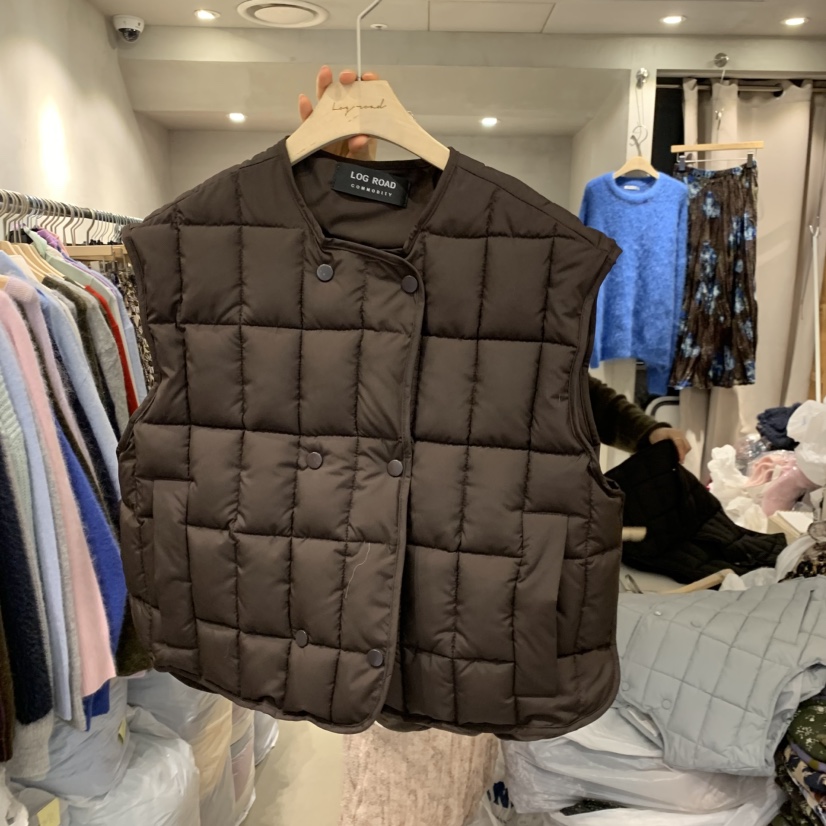 LOGROAD東大門㊣實拍女士新款25秋冬推薦人氣真品職業休閑馬甲LOG ROAD馬甲