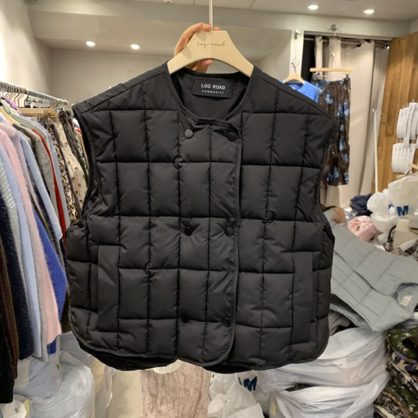 LOGROAD東大門㊣實拍女士新款25秋冬推薦人氣真品職業休閑馬甲LOG ROAD馬甲圖色2