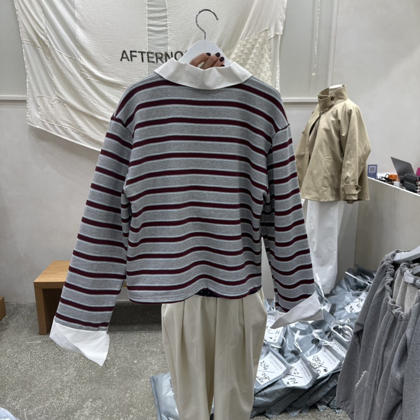 AFTERNOON韓國直郵㊣女士新款時尚人氣休閑25秋冬推薦長袖T恤AFTERNOON長袖T恤