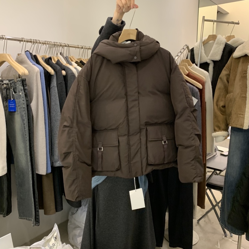 PHILO東大門㊣實拍女士新品人氣真品時尚25秋冬短款羽絨服絨PHILO短款羽絨服