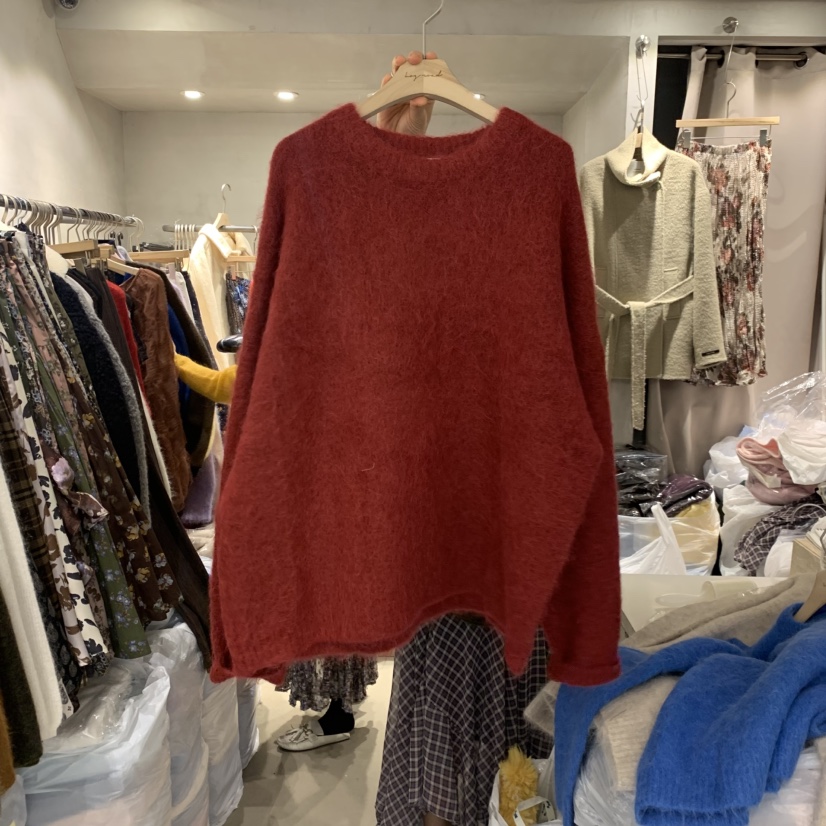 LOGROAD韓國直郵㊣女裝新品熱賣休閑時尚推薦職業針織衫浣熊LOG ROAD針織衫