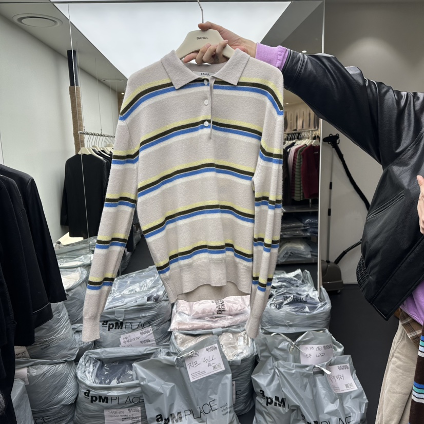 BANUL韓國直郵㊣女裝新品職業真品時尚25秋冬推薦熱賣針織衫BANUL針織衫圖色2