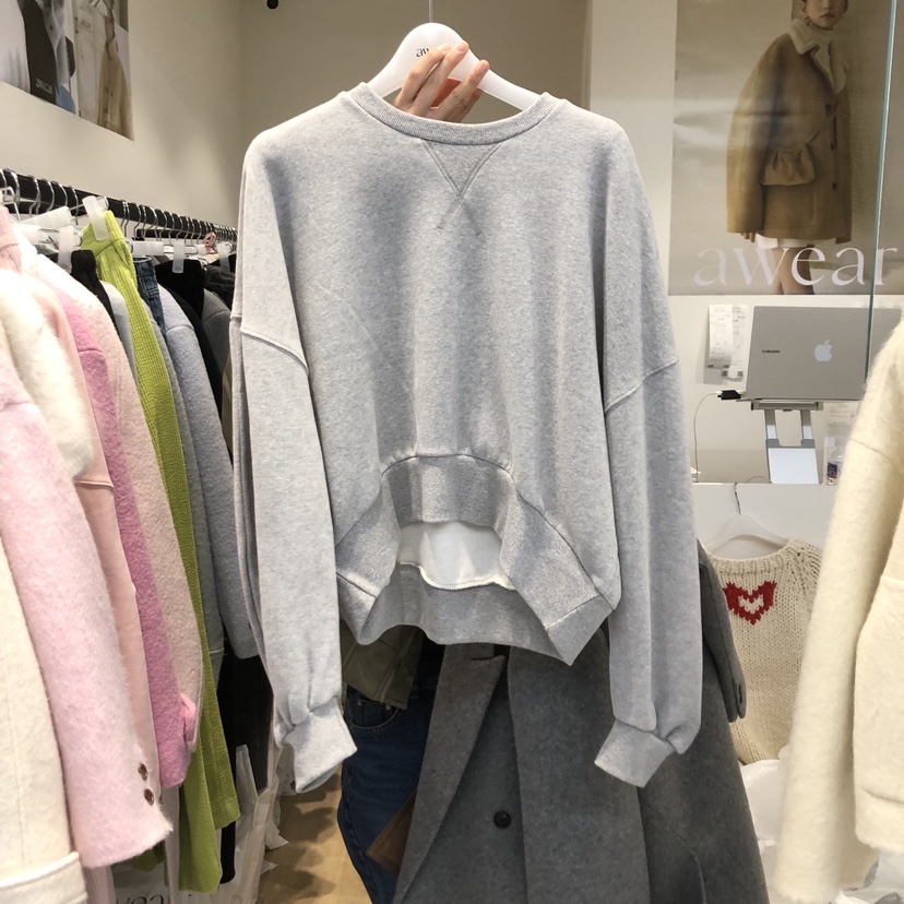 RUMIRU/AWEAR東大門㊣代購女士新款人氣時尚真品休閑衛衣加絨awear/RUMIRU衛衣圖色2