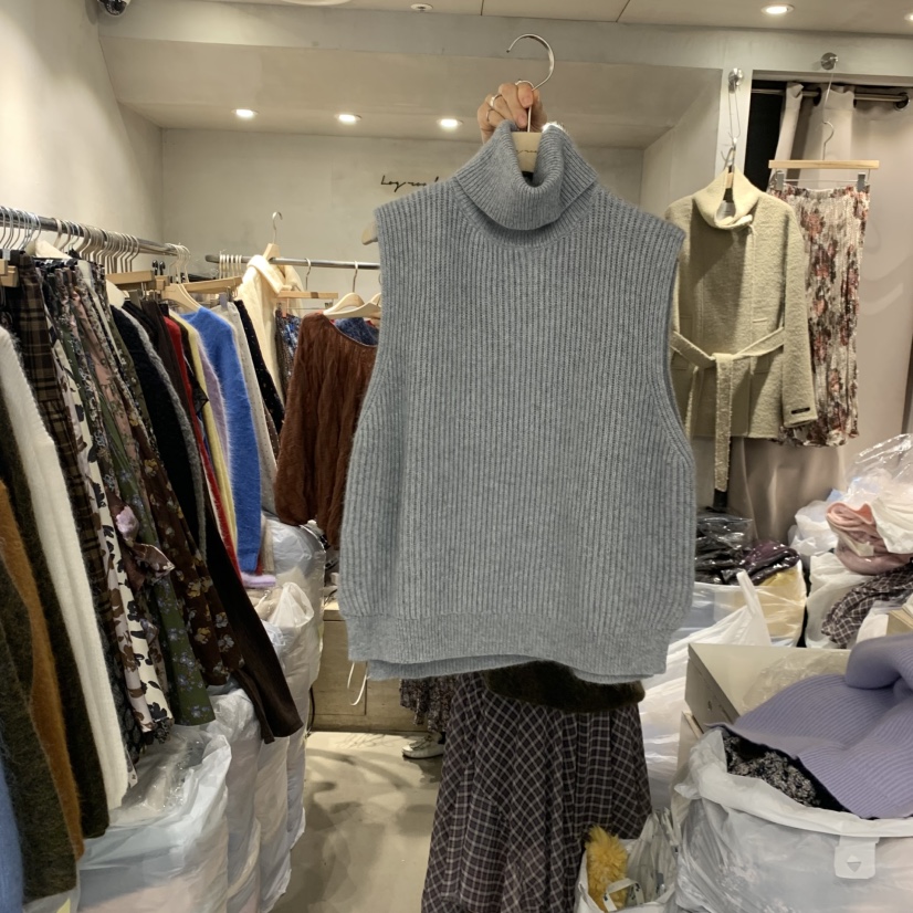 LOGROAD東大門㊣代購女裝新款熱賣推薦職業時尚25秋冬馬甲浣熊LOG ROAD馬甲