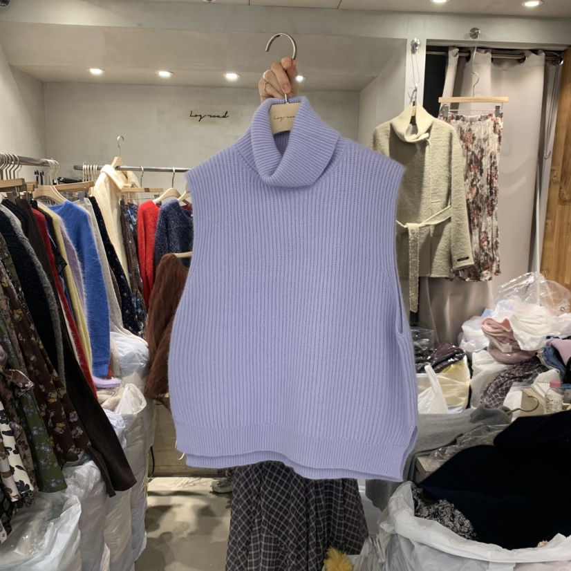 LOGROAD東大門㊣代購女裝新款熱賣推薦職業時尚25秋冬馬甲浣熊LOG ROAD馬甲圖色2