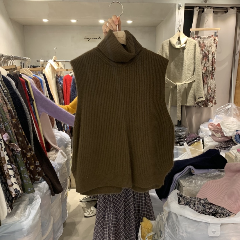 LOGROAD東大門㊣代購女裝新款熱賣推薦職業時尚25秋冬馬甲浣熊LOG ROAD馬甲圖色4