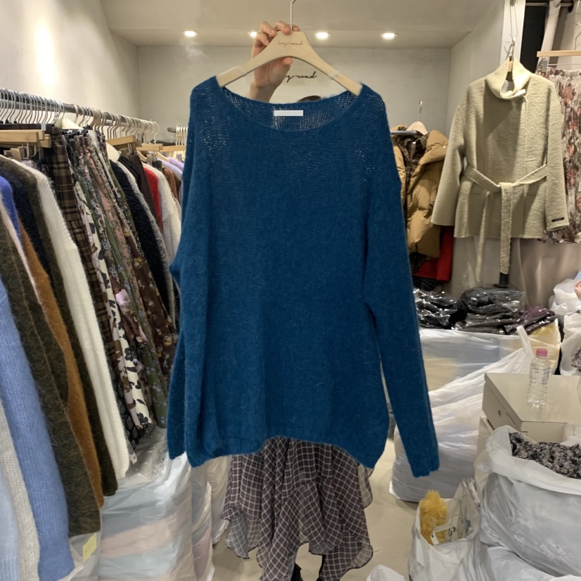 LOGROAD東大門㊣直郵女裝新款人氣真品休閑25秋冬時尚針織衫LOG ROAD針織衫