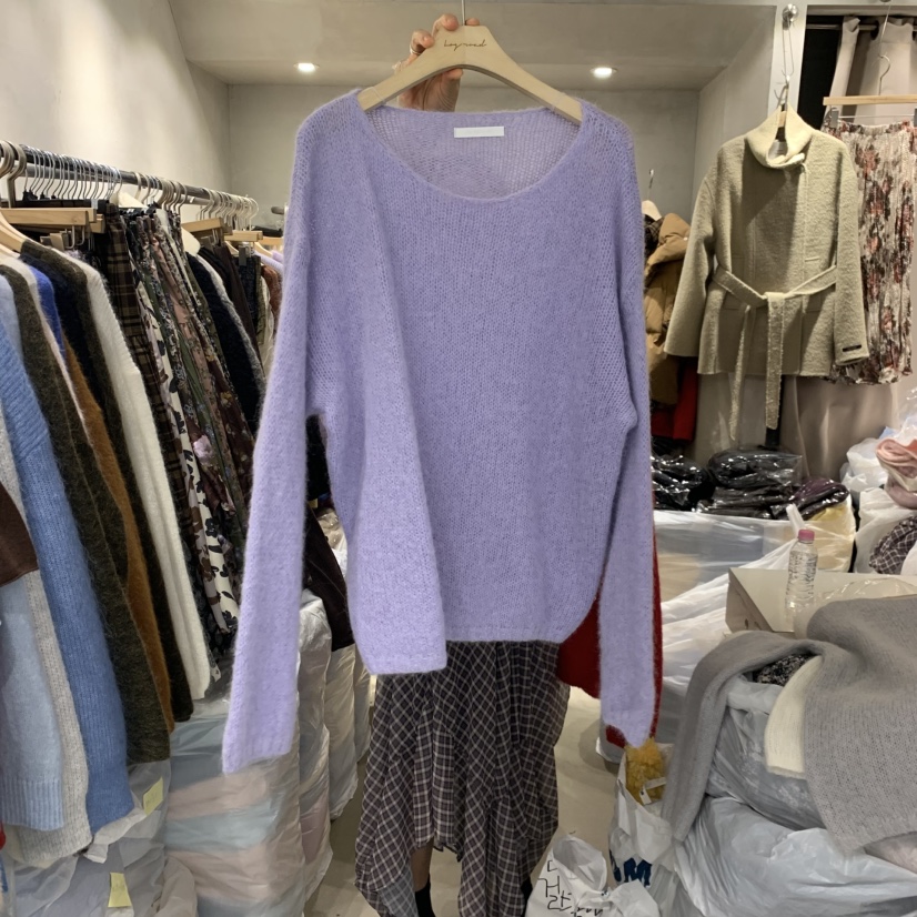 LOGROAD東大門㊣直郵女裝新款人氣真品休閑25秋冬時尚針織衫LOG ROAD針織衫圖色4