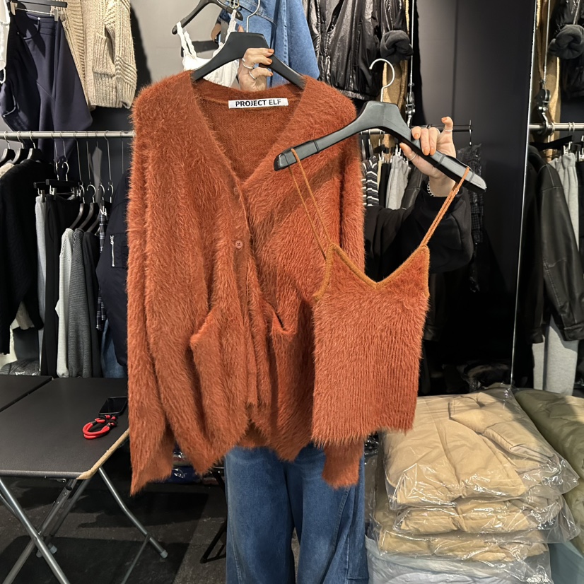 ELF-L韓國直郵㊣女裝新品人氣25秋冬時尚職業休閑套裝開衫PROJECT ELF/ELF-L套裝圖色2