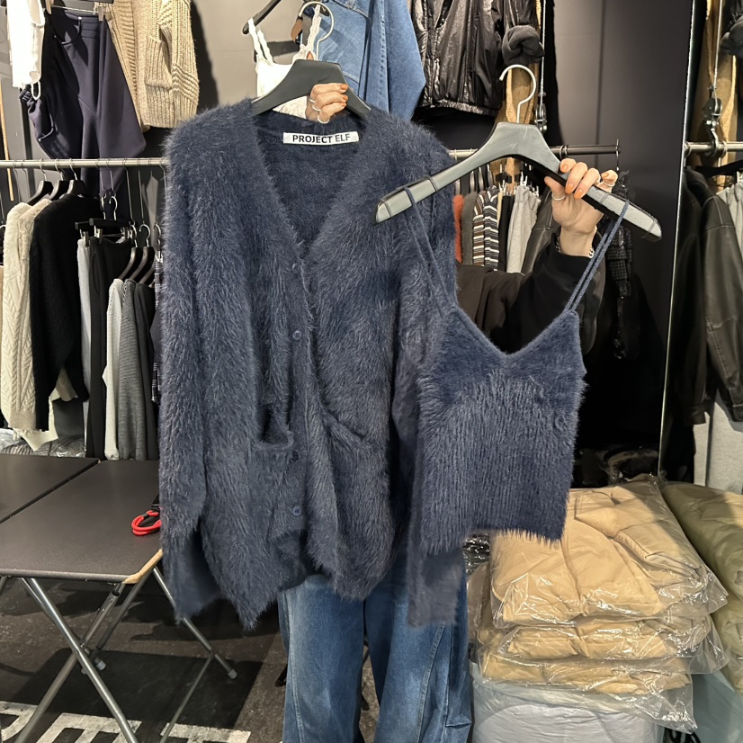 ELF-L韓國直郵㊣女裝新品人氣25秋冬時尚職業休閑套裝開衫PROJECT ELF/ELF-L套裝圖色3