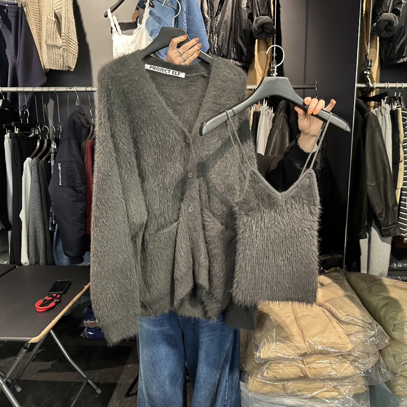 ELF-L韓國直郵㊣女裝新品人氣25秋冬時尚職業休閑套裝開衫PROJECT ELF/ELF-L套裝圖色4