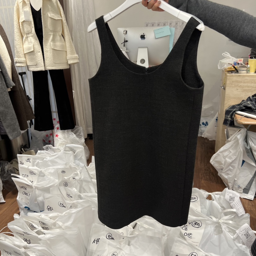 UNDERSTANDING韓國直郵㊣女裝新款25秋冬休閑人氣職業連衣裙UNDERSTANDING連衣裙