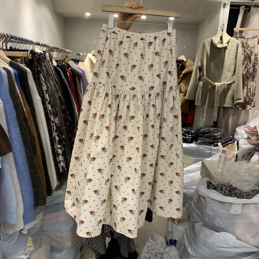 LOGROAD東大門㊣實拍女士新款人氣25秋冬真品職業半身裙中短裙LOG ROAD半身裙/中短裙