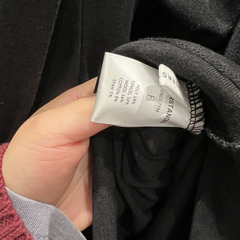 UNDERSTANDING東大門㊣實拍女裝新品推薦真品長袖T恤高領褶皺UNDERSTANDING長袖T恤