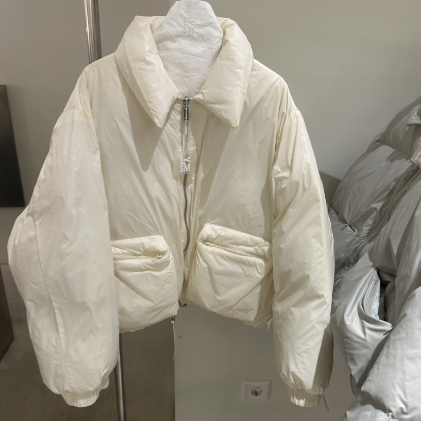 LOVE YOU SO MUCH/MORE THAN YESTERDAY韓國直郵㊣女士新品25秋冬短款羽絨服里外穿口袋鴨絨LYSM/MORE THAN YESTERDAY短款羽絨服