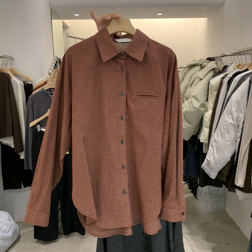 PHILO東大門㊣實拍女裝新款真品職業時尚人氣休閑襯衫蕾絲衫PHILO襯衫/蕾絲衫