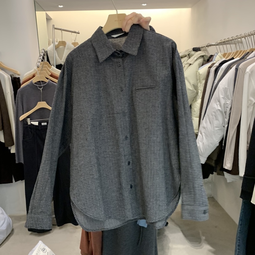 PHILO東大門㊣實拍女裝新款真品職業時尚人氣休閑襯衫蕾絲衫PHILO襯衫/蕾絲衫圖色2