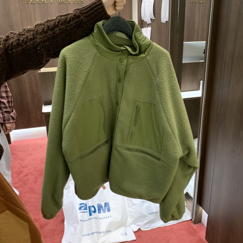PEANUT BUTTER東大門㊣直郵女士新款25秋冬夾克雙面抓絨兩面穿PEANUT BUTTER夾克圖色2