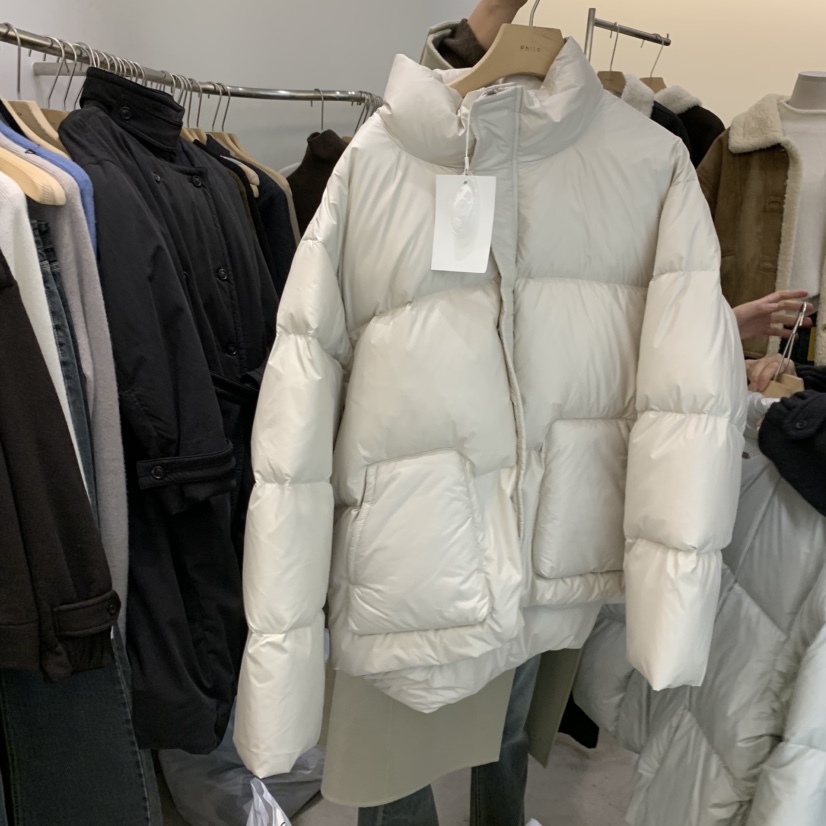 PHILO東大門㊣實拍女士新品休閑職業25秋冬熱賣短款羽絨服絨PHILO短款羽絨服