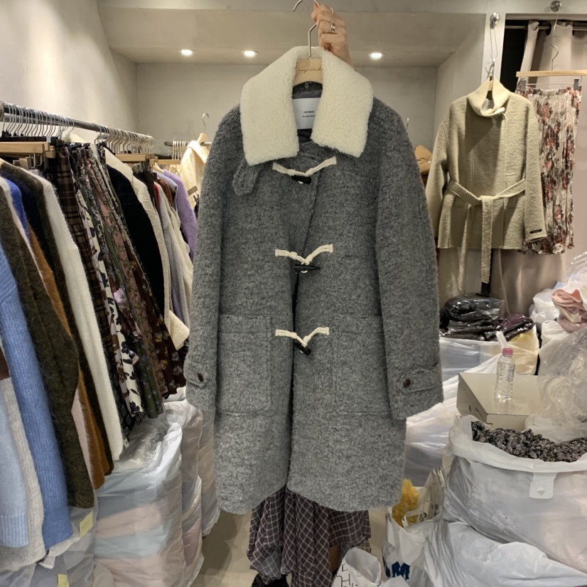 LOGROAD韓國代購㊣女士新品時尚人氣職業25秋冬推薦中長款大衣LOG ROAD中長款大衣圖色2