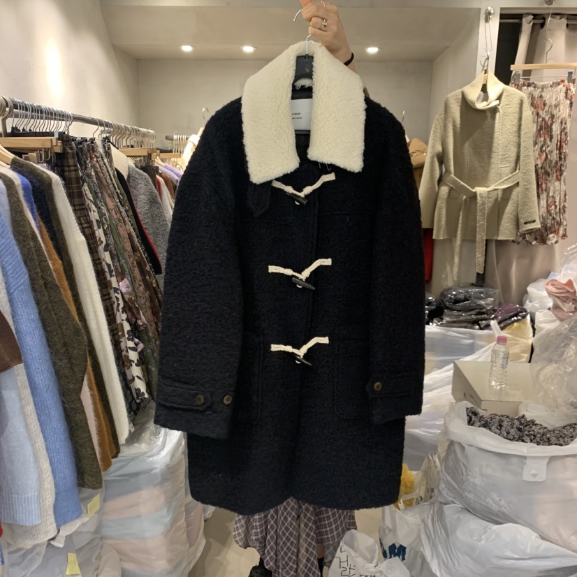 LOGROAD韓國代購㊣女士新品時尚人氣職業25秋冬推薦中長款大衣LOG ROAD中長款大衣圖色3