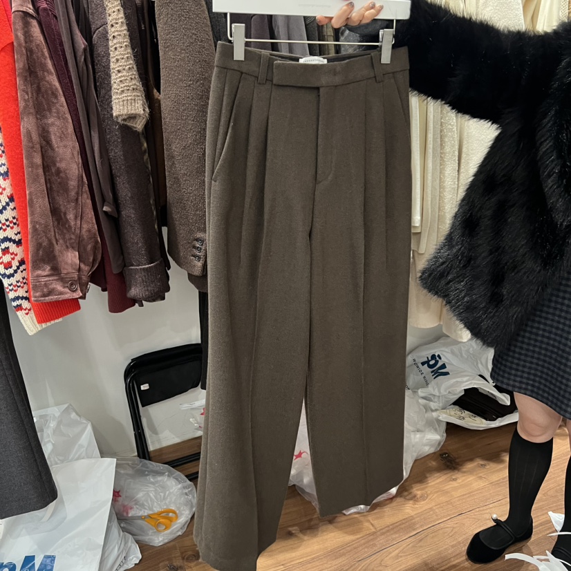 UNDERSTANDING韓國直郵㊣女裝新品人氣職業真品時尚25秋冬休閑褲UNDERSTANDING休閑褲圖色2